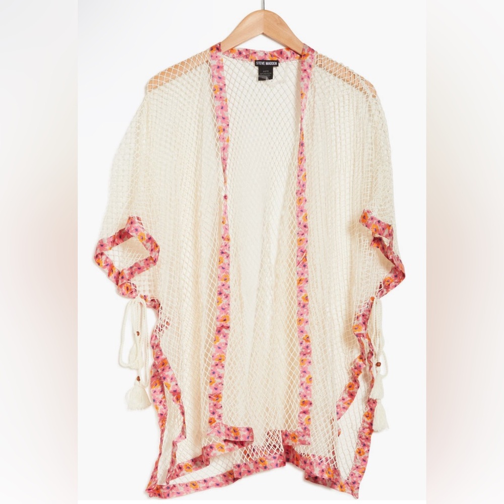 💕NWT💕 Size: One Size, Steve Madden, Open Weave Topper in Ivory - Picture 2 of 3